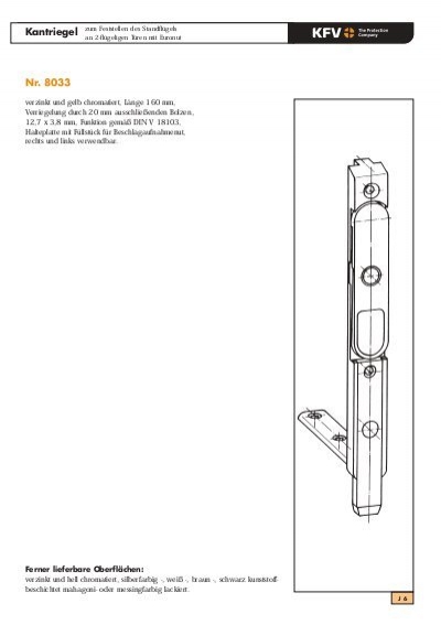 KFV 8033 KANTSCHUIF