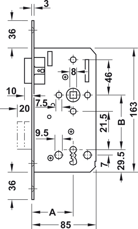 KFV 116 1/2 MAGNEET BAARDSLOT