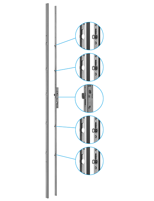 SOBINCO PENTA-LOCK 6772 MET HAAK EN 2 ROLNOKKEN