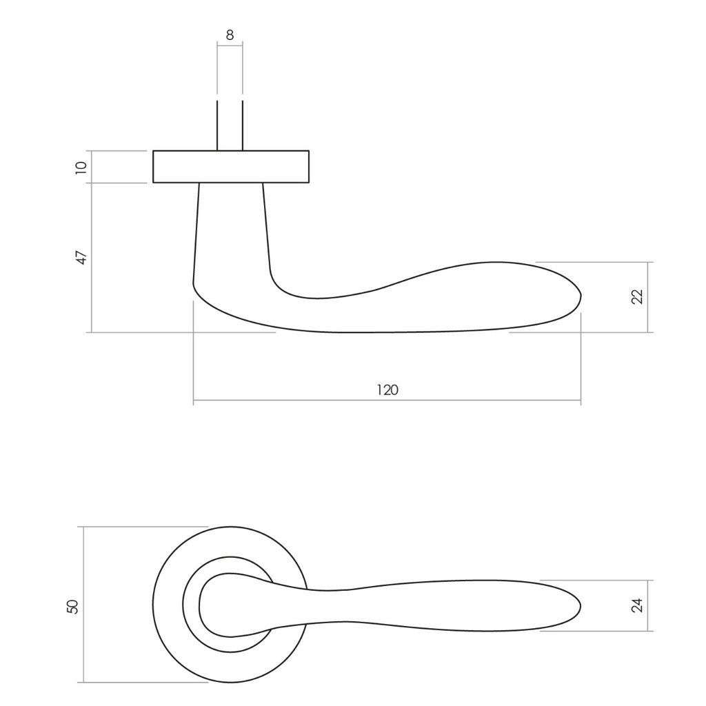 INTERSTEEL KRUKKENPAAR BANAAN OP ROZET