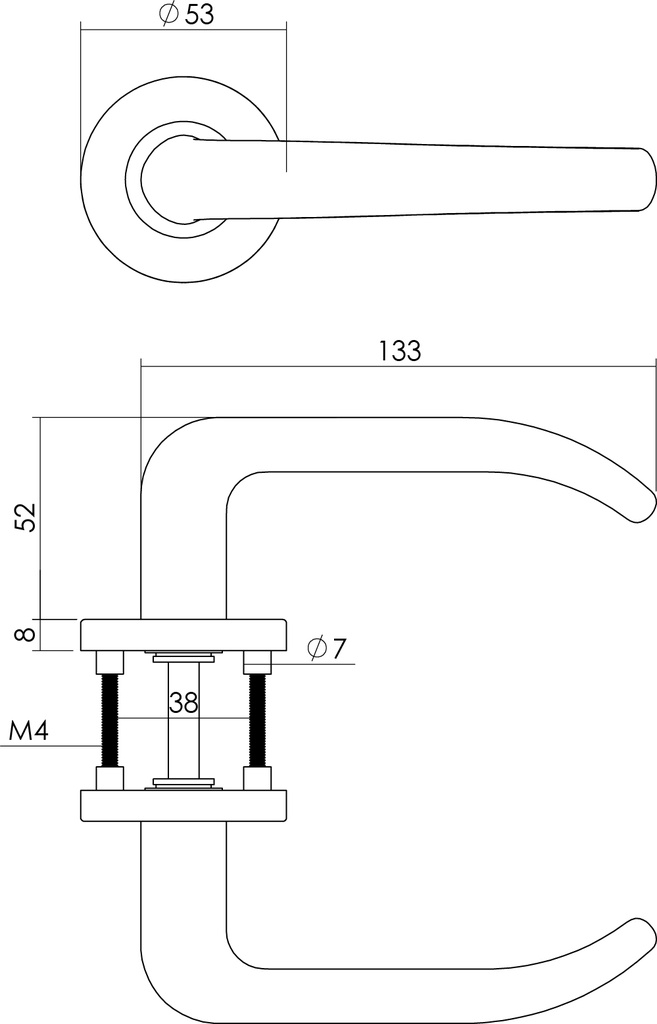 INTERSTEEL KRUKKENPAAR SABEL OP ROZET MET NOK 7MM