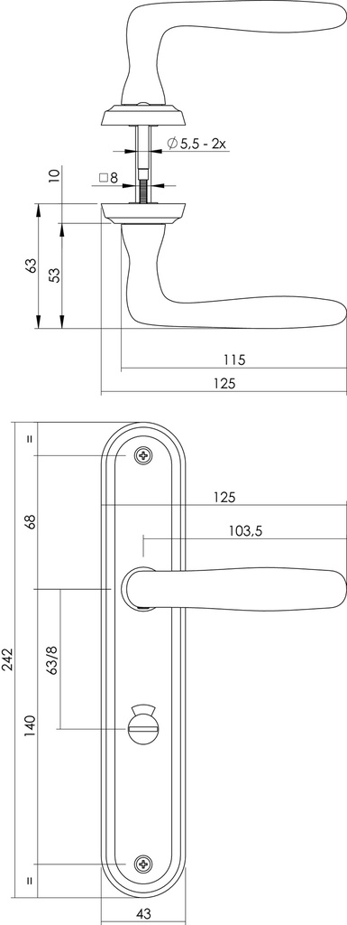 INTERSTEEL KRUKKENPAAR BJORN OP SCHILD WC