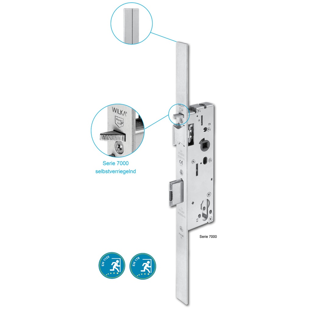 WILKA 7667 RENOVATIE ANTI-PANIEKSLOT ZELFVERGRENDELEND 1-VLEUGELIGE DEUR