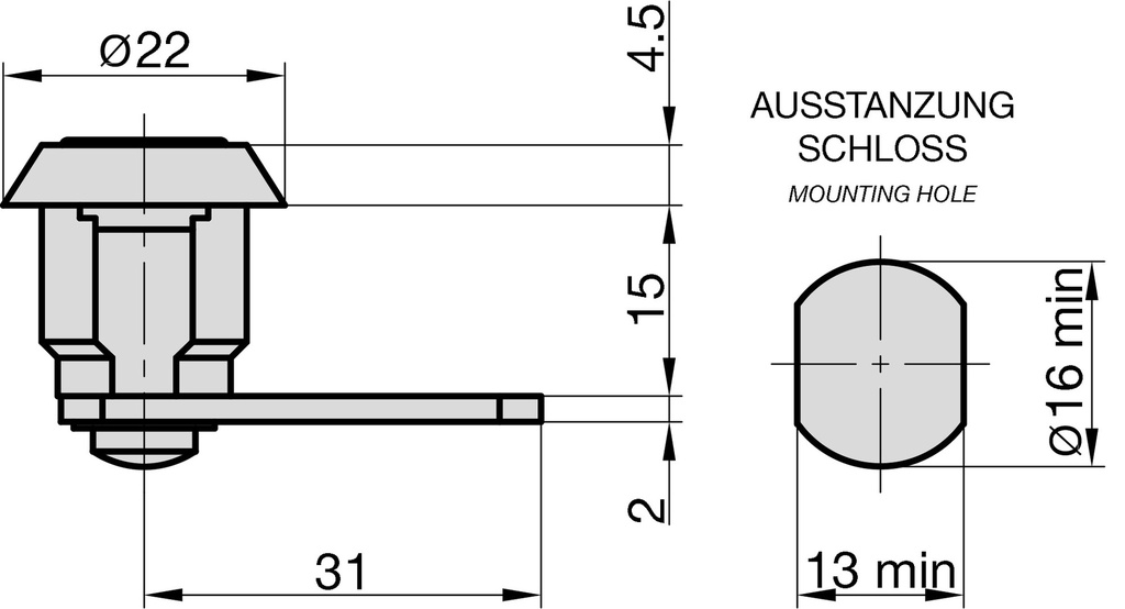 BASI HS 310/311 BRIEVENBUSAUTOMAATCILINDER