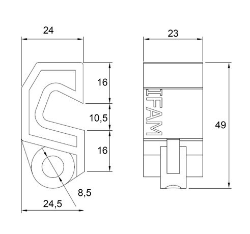 IFAM THERMISCHE MAGNETISCHE STROOMONDERBREKER UNIVERSELE LOCKOUTS