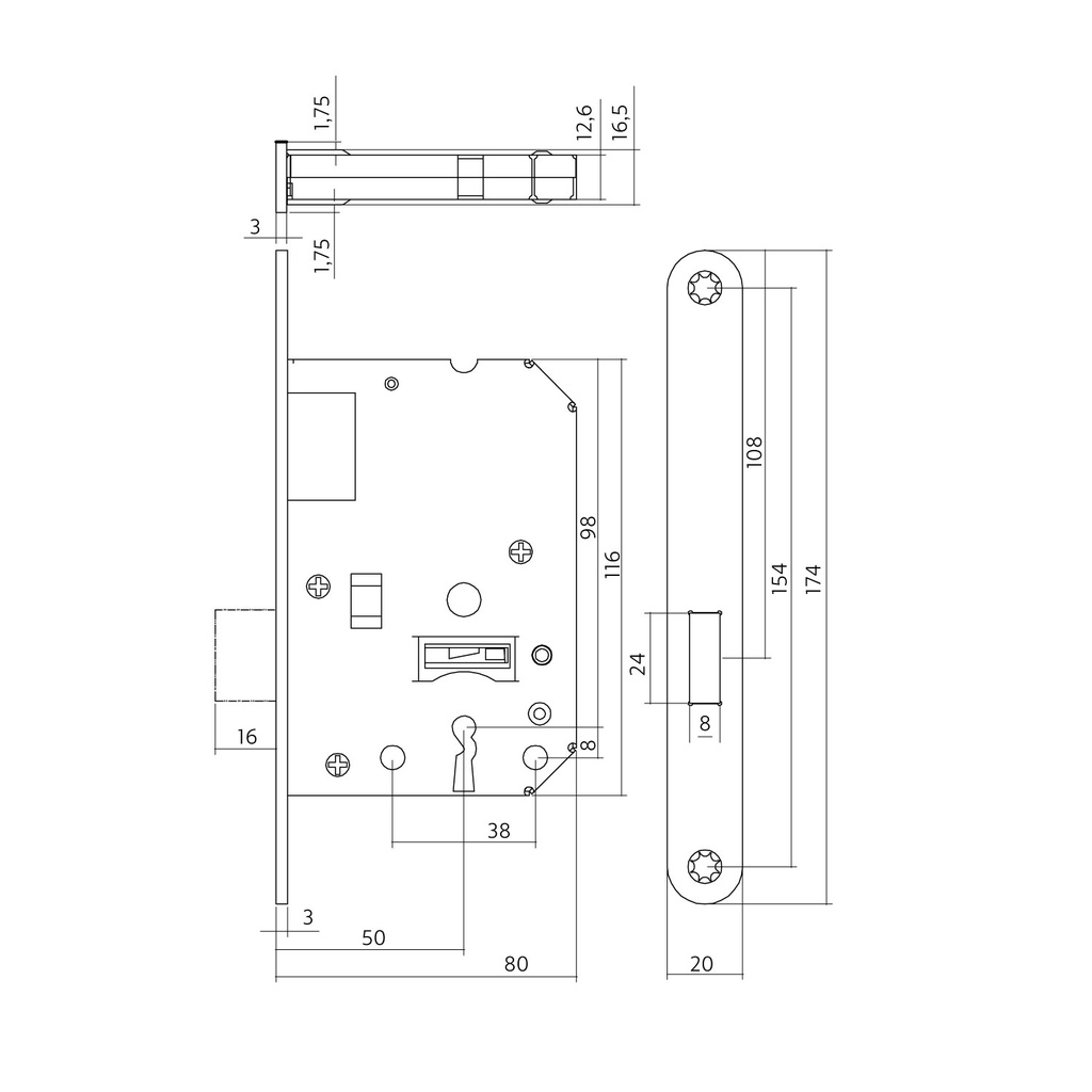 INTERSTEEL BIJZET- OF NACHTSLOT BB / PC