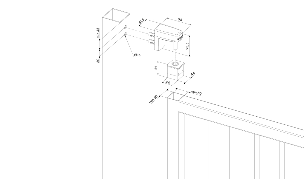 LOCINOX INTERIO INBOUW POORTSLUITER