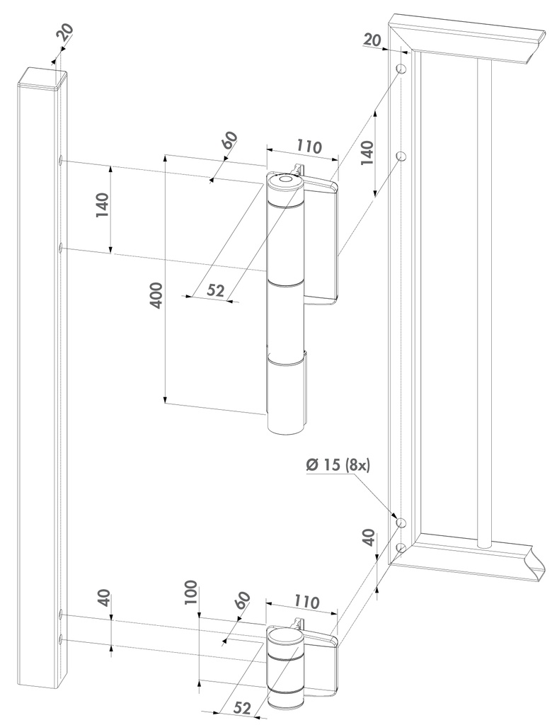 LOCINOX MAMMOT 180° POORTSLUITER