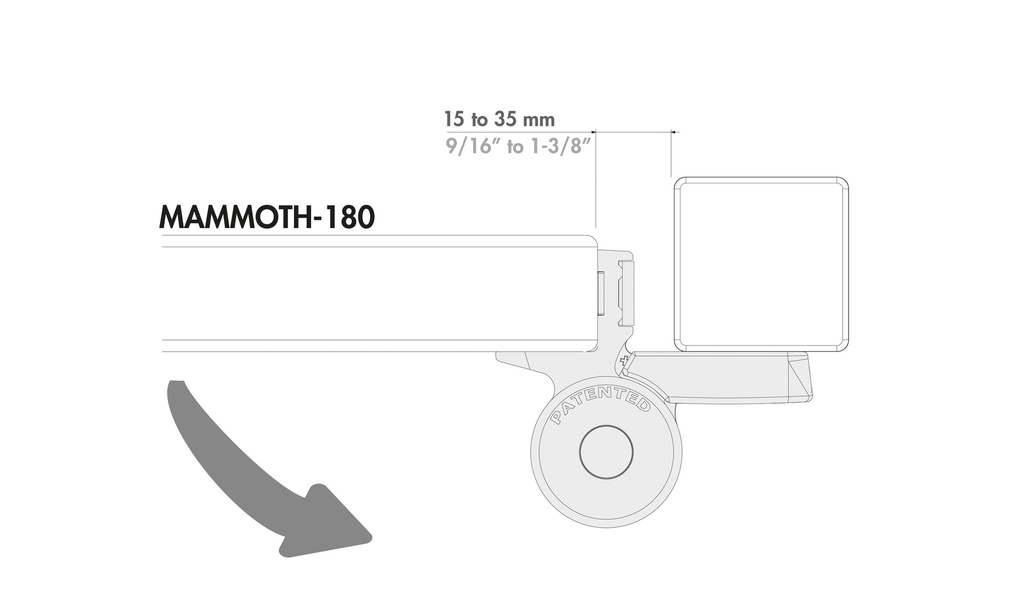 LOCINOX MAMMOT 180° POORTSLUITER