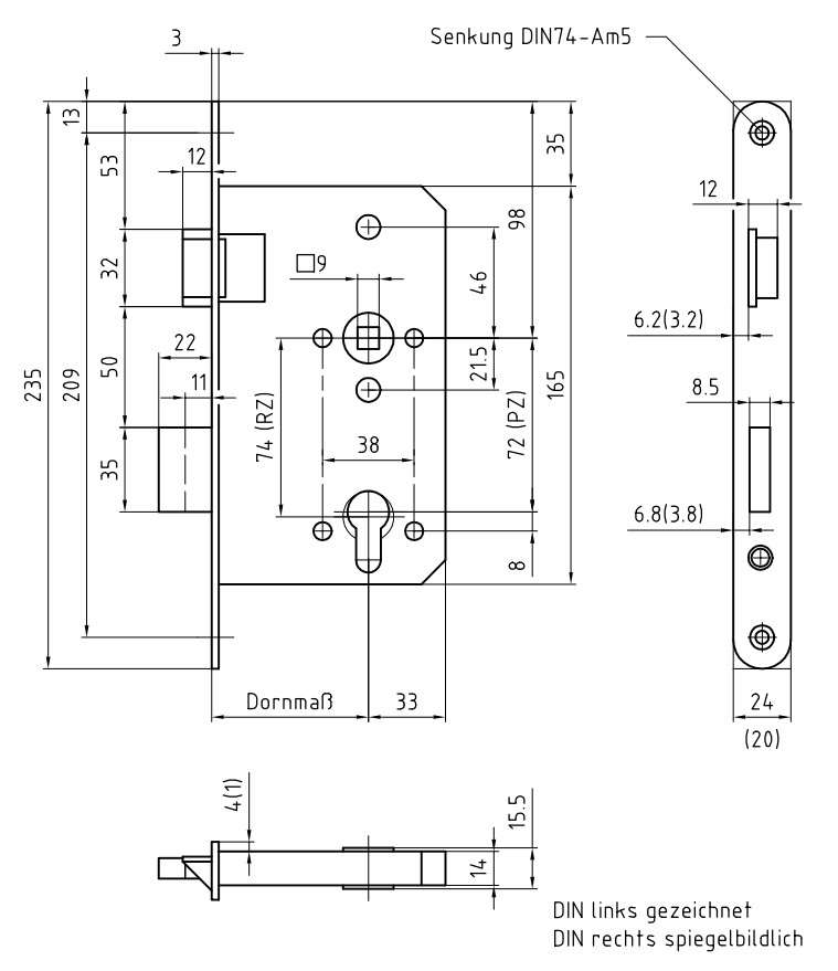 BMH 1013 ANTI-PANIEK E BRANDDEURSLOT