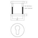 INTERSTEEL ROZET Ø49X7MM PER PAAR