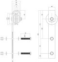 INTERSTEEL ROLLER SET VOOR BASIC SCHUIFDEURSYSTEEM