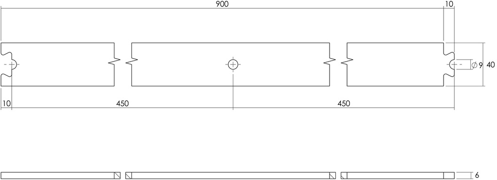 INTERSTEEL TUSSENRAIL SCHUIFDEURSYSTEEM 90CM