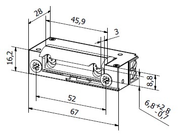 BIRA XS12RV ELEKTRISCHE DEUROPENER