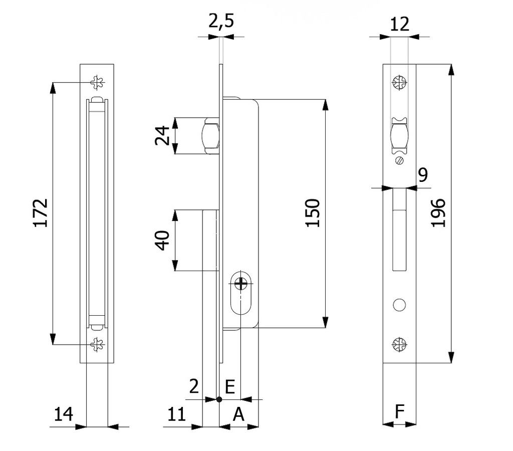 OMEC 4340/4320 ROLSLOT MET STERSLEUTEL