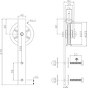 INTERSTEEL ROLLER SET VOOR WHEEL SCHUIFDEURSYSTEEM