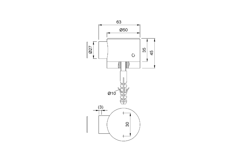 KWS 1015 DEURVASTZETTER MET MAGNEET