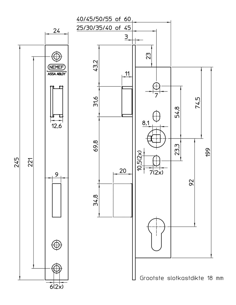 NEMEF 9600 SMALSLOT