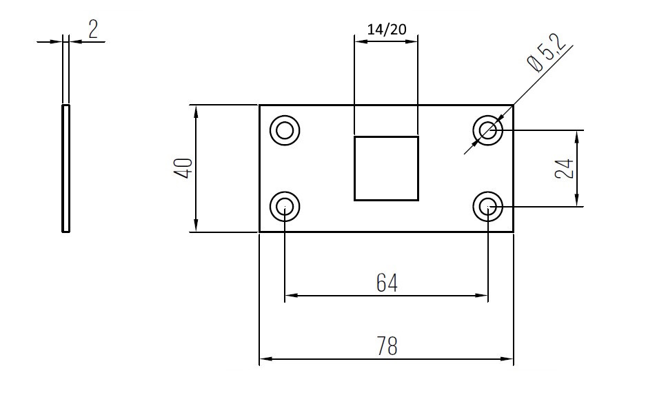 DENI 5854 SLUITPLAAT