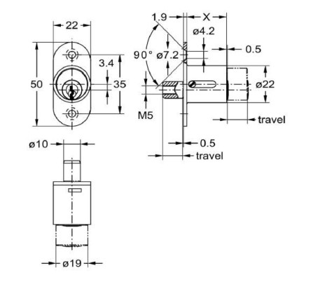 JUNIE 2960 DRUKCILINDER