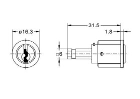 JUNIE 8536 STIFTCILINDER VOOR SYSTEEM FURORE