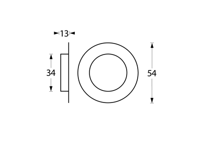 INTERSTEEL SCHUIFDEURKOM ROND