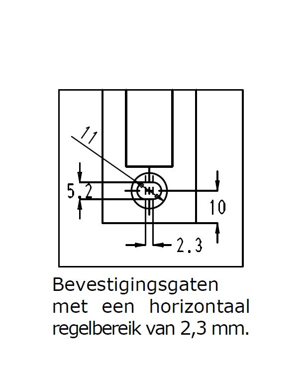 SOBINCO SLUITPLAAT 898D VOOR REEKS 8000