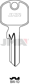 JMA BRUTE SLEUTEL PROFIEL BAI-1D VOOR BASI-AS