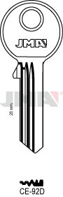 JMA BRUTE SLEUTEL PROFIEL CE-92D