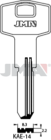 JMA BRUTE SLEUTEL PROFIEL KAE-14