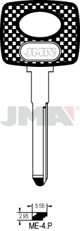 JMA BRUTE SLEUTEL PROFIEL ME-4P