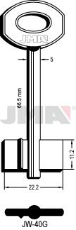 JMA BRUTE SLEUTEL PROFIEL JW-40G