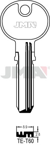 JMA BRUTE SLEUTEL PROFIEL TE-T60