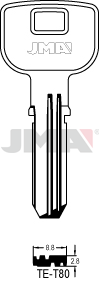 JMA BRUTE SLEUTEL PROFIEL TE-T80