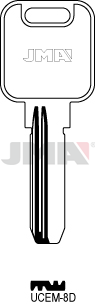 JMA BRUTE SLEUTEL PROFIEL UCEM-8D