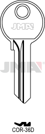 JMA BRUTE SLEUTEL PROFIEL COR-36D