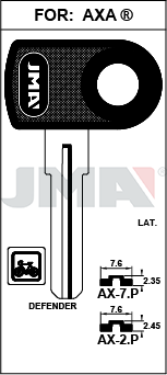 JMA BRUTE SLEUTEL PROFIEL AX-7P