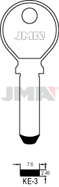 JMA BRUTE SLEUTELS PROFIEL KE-3