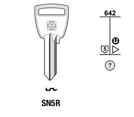 SILCA BRUTE SLEUTEL PROFIEL SN5R SOBINCO