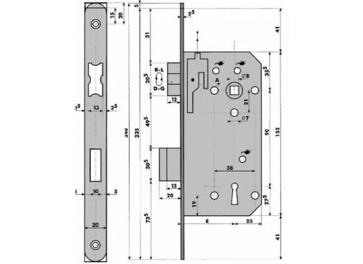 [105-50-AFG] DYLA 105 KLAVIERSLOT