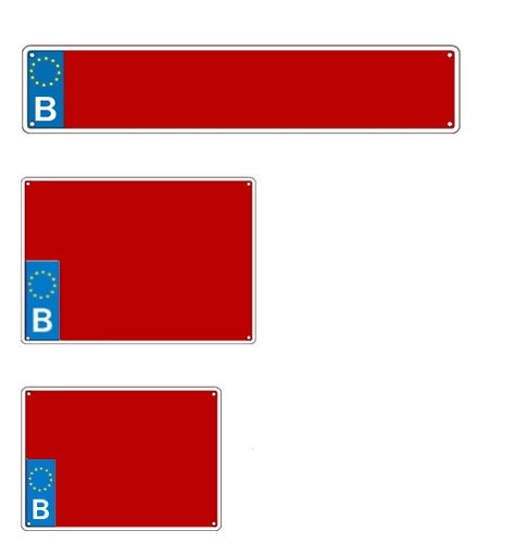 EMPTY NUMBER PLATE AGRICULTURE FOR PRESSING - OFFICIAL BELGIUM