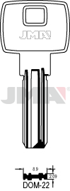 [DOM-22] JMA BRUTE SLEUTEL PROFIEL DOM-22