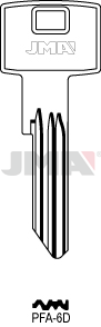 [PFA-6D] JMA BRUTE SLEUTEL PROFIEL PFA-6D